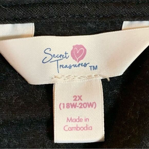 SWEET TOMATOES Tank Top Women’s 2X Black Shapewear Adjustable Straps. - Picture 8 of 13